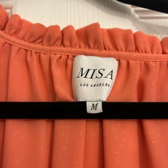 Misa Los Angeles Coral Mini Melodie Dress Medium - Picture 4 of 5